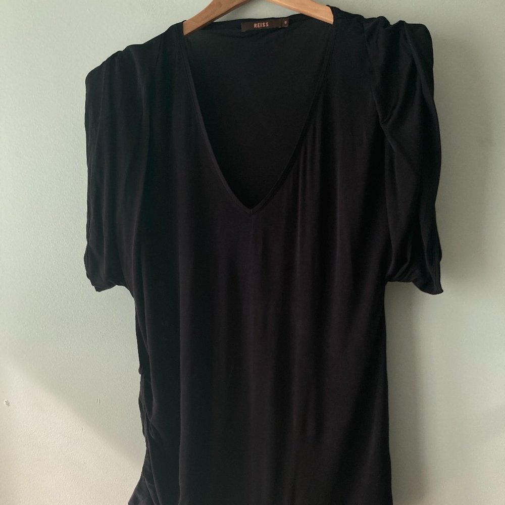 REISS  Top with asymmetric side gathers Size S